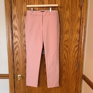 Pink Slim Ankle Pants